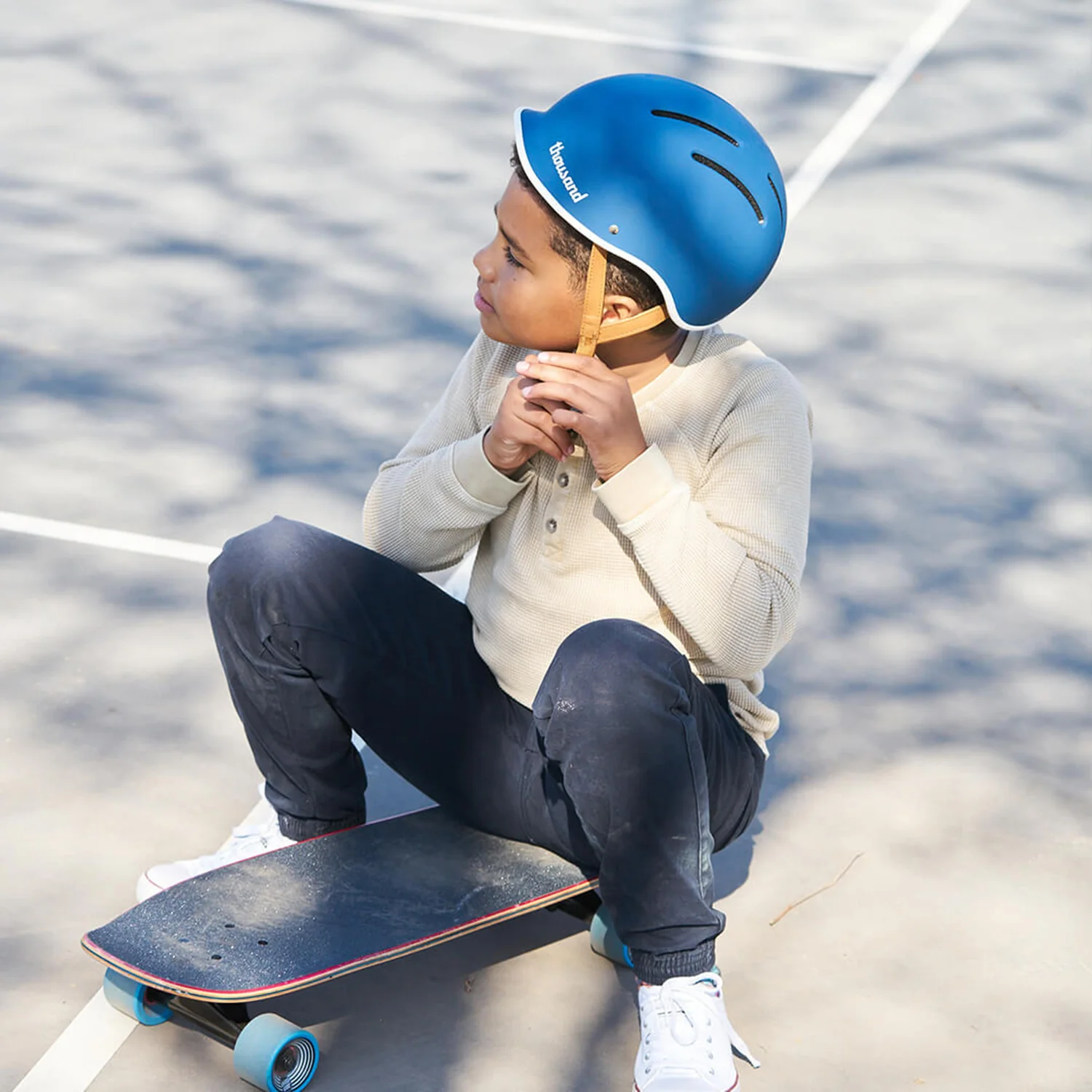 Thousand Jr Kids Bike Helmet Blazing Blue - Image 12