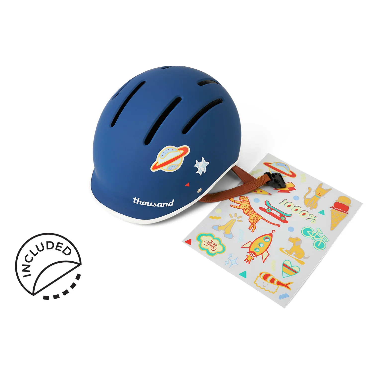 Thousand Jr Kids Bike Helmet Blazing Blue - Image 6